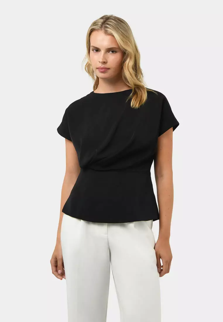 Bonnie Gathered Peplum Top