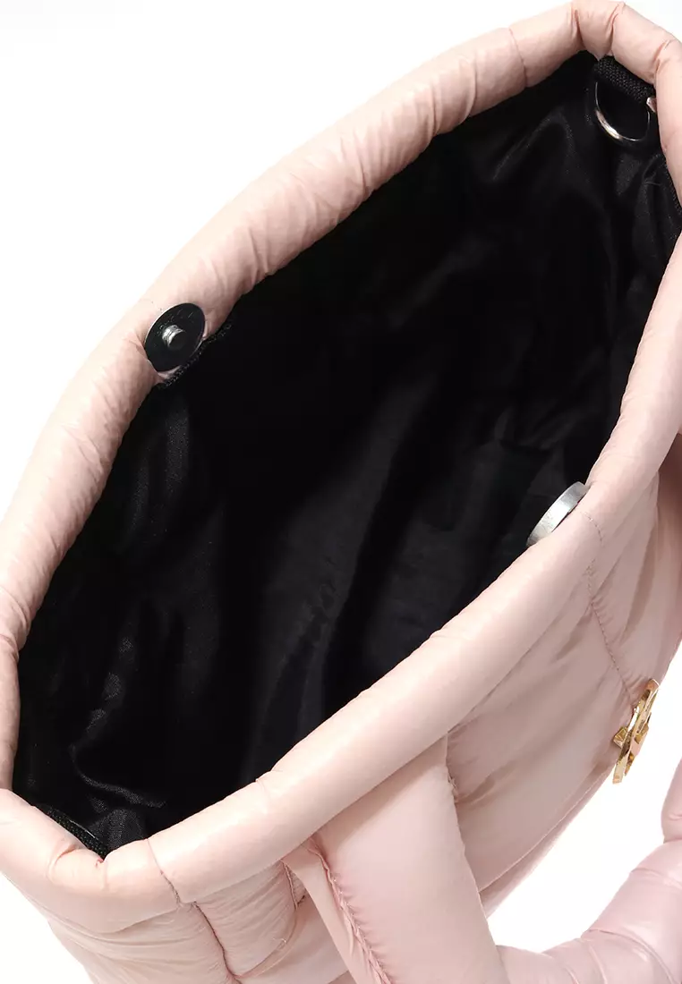 Angelina Pillow Puffy Bag Smooth Texture And High Quality - DustyPink