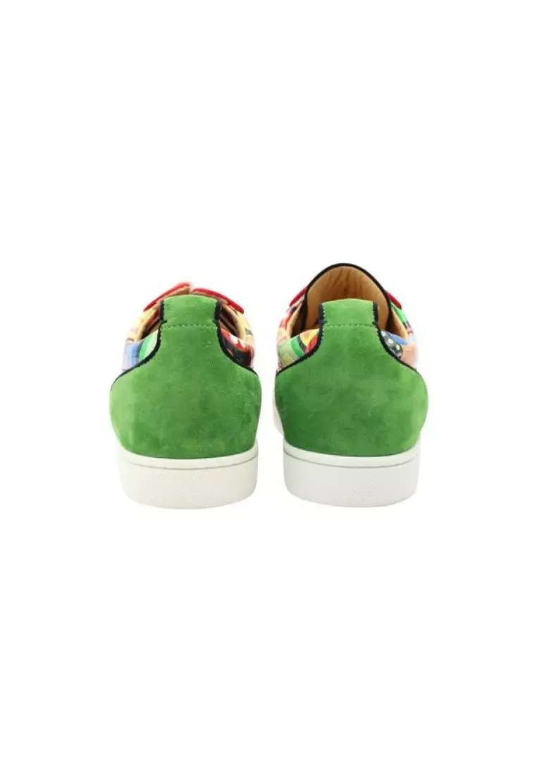 Christian louboutin hot sale green sneakers