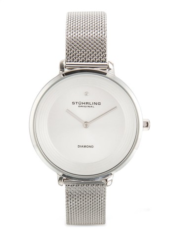 Stuhrling Original 589.01 esprit 手錶Symphony 鑽石不銹鋼女錶, 錶類, 飾品配件