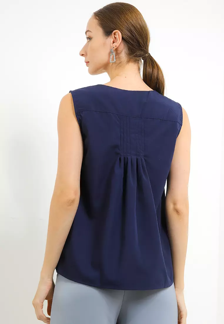 V-Neck Sleeveless Blouse