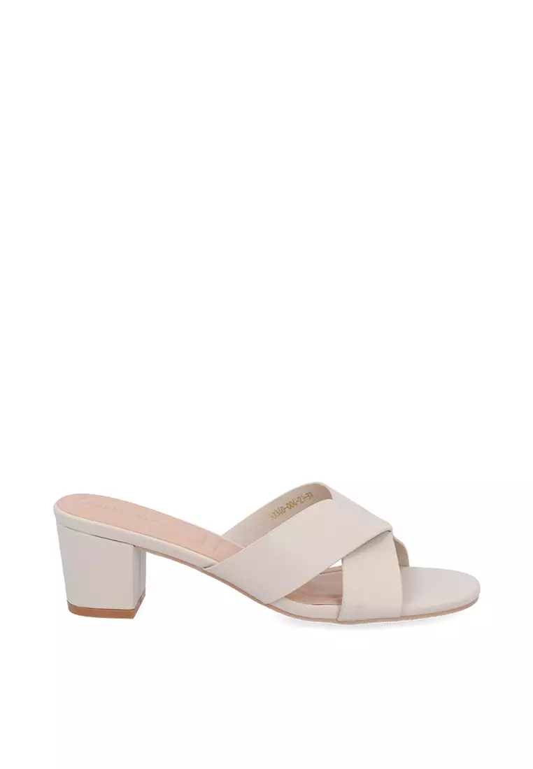 Discount on Carlo Rino  shoes - SKU: Beige Quincy Heeled Sandals