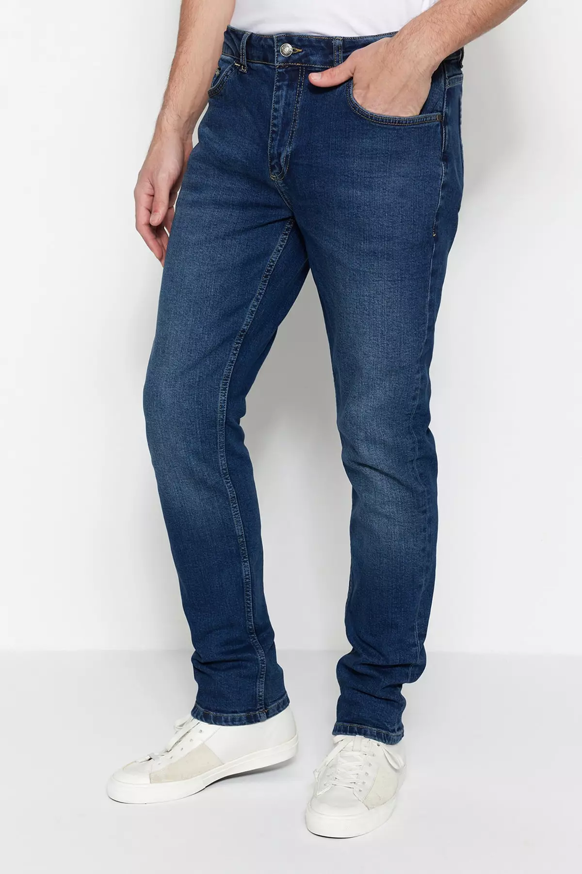 Trendyol Limited Edition Blue Men\'s Slim Fit Flexible Fabric Jeans Denim  Pants 2024 | Buy Trendyol Online | ZALORA Hong Kong