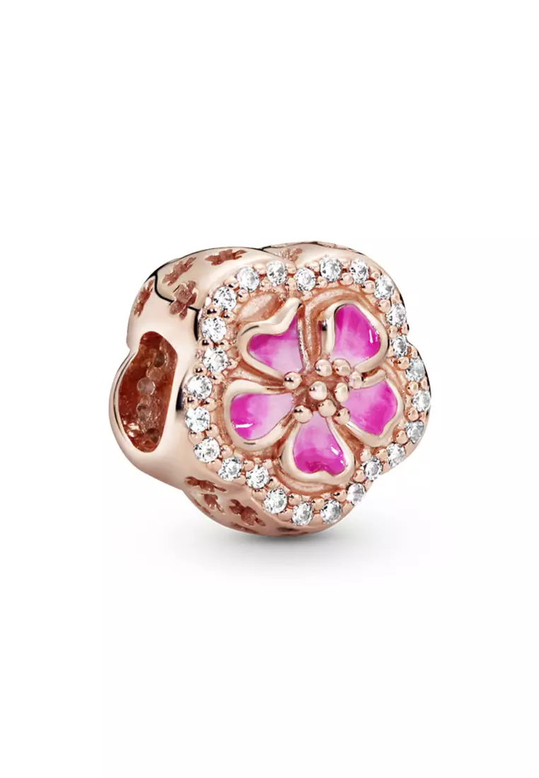 Pandora peach shop blossom necklace
