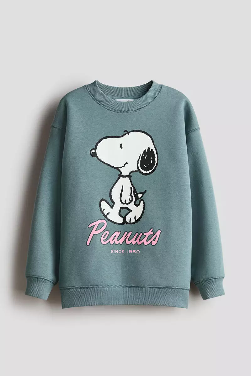 Oversized print-motif sweatshirt
