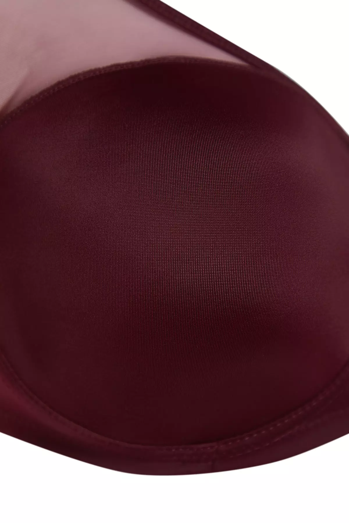 Plus Size Mesh Detailed Covered Contouring Bra