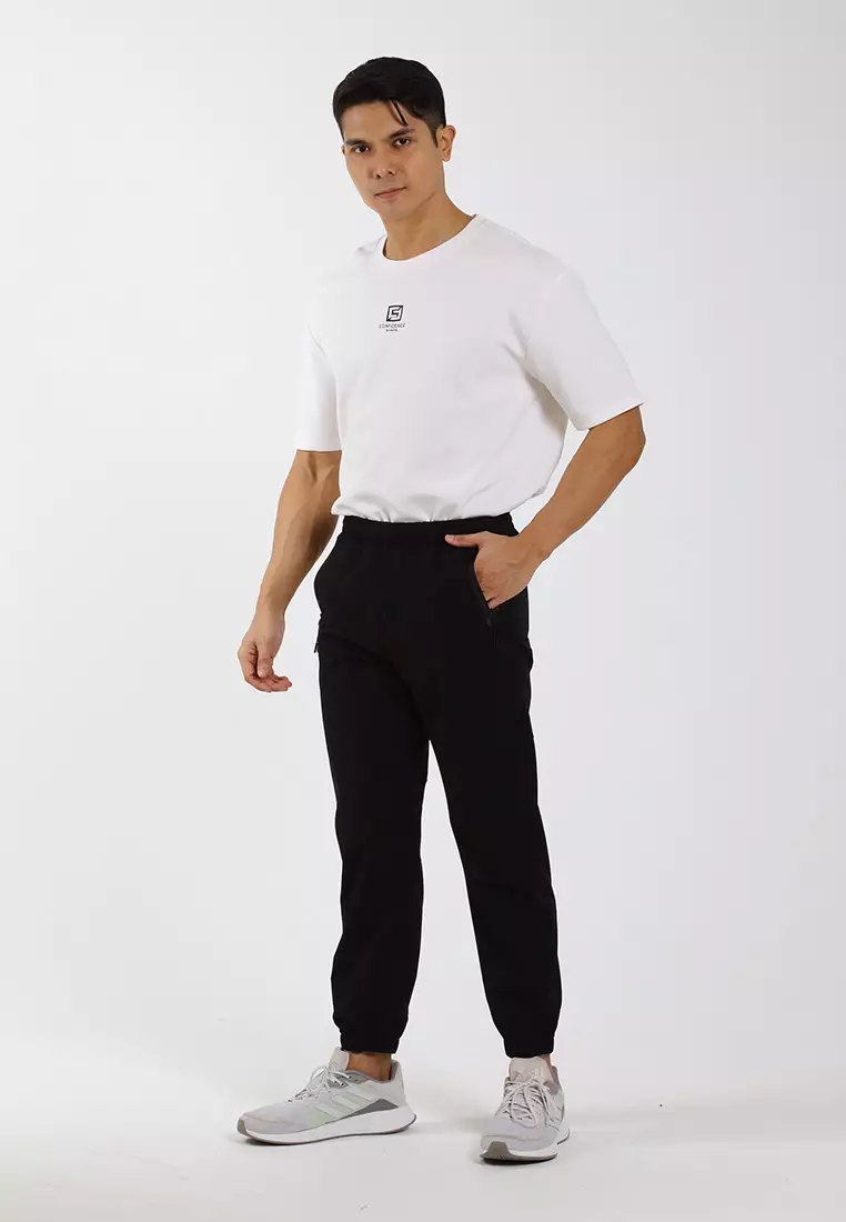 Forest Stretchable Slim Fit Tracksuit Men Track Pants Unisex Track Bottom  - 10787-01Black