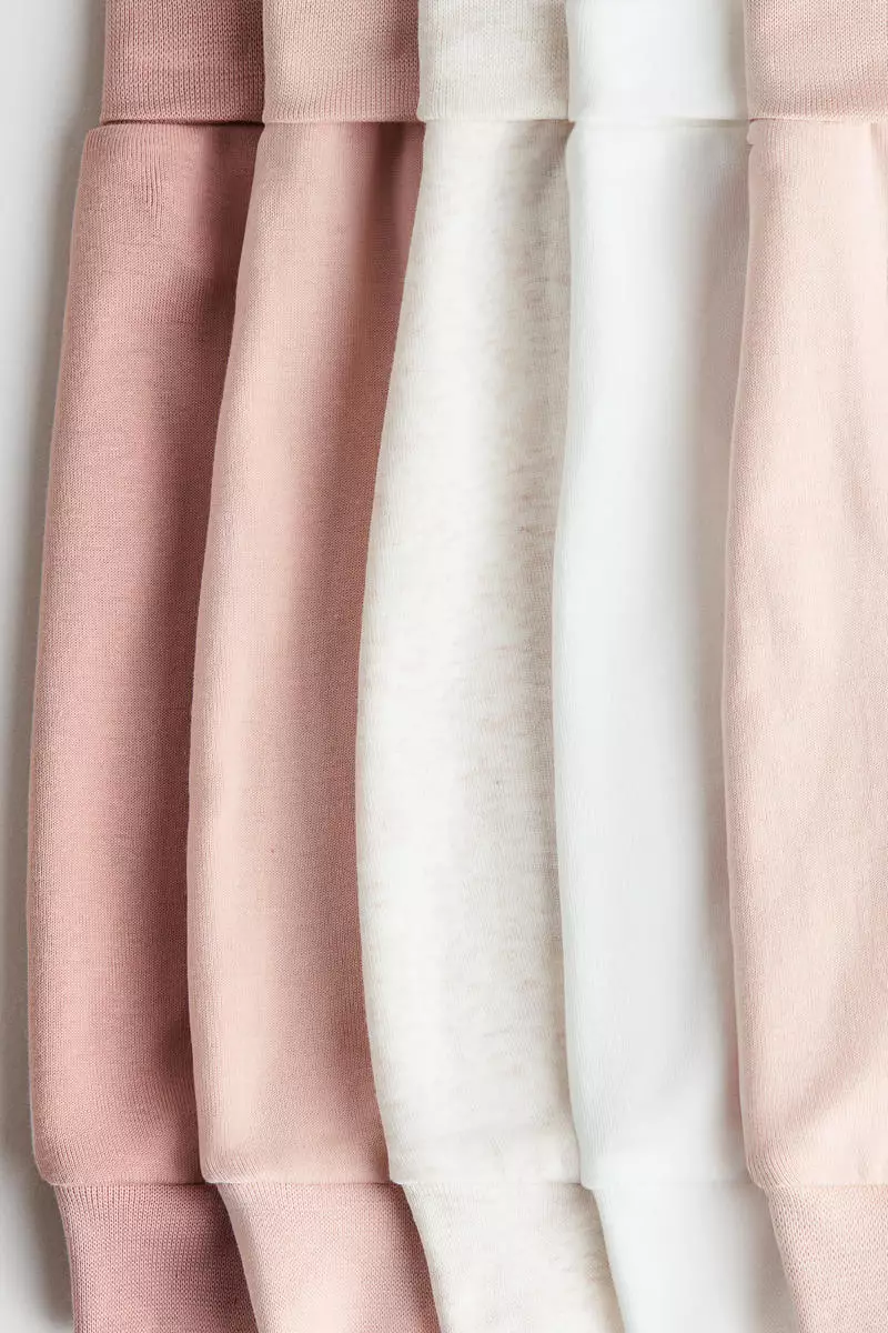 5-pack foldover-waist trousers