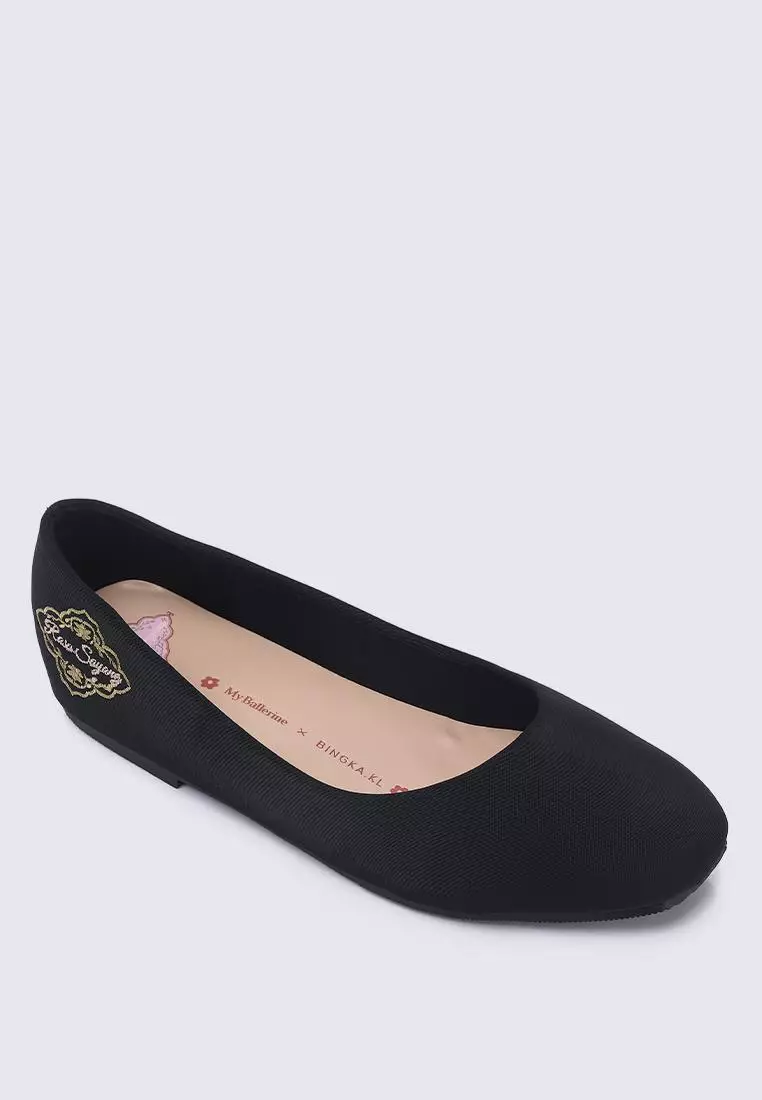 Oh, To Be Loved Comfy Ballerina In Black