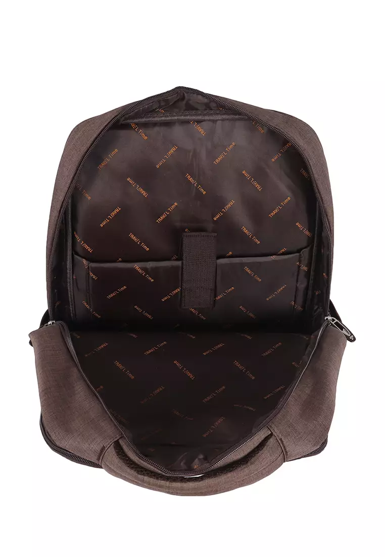 Traveltime Backpack 9358-06-Coffee