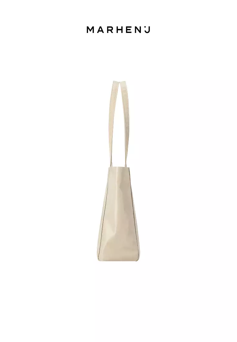 BONA Nylon Shoulder Bag Beige
