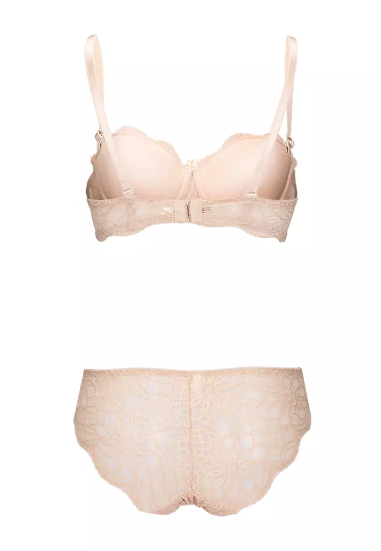 Buy Golden Ticket Super Savers Cindy Lace Bnude Bra And Panty Set 2023 Online Zalora Philippines 1320