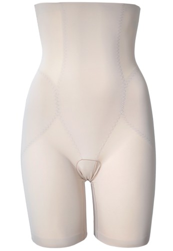 Liposuit-Panties Tummy Control Seamless,with Eyelet-Brown