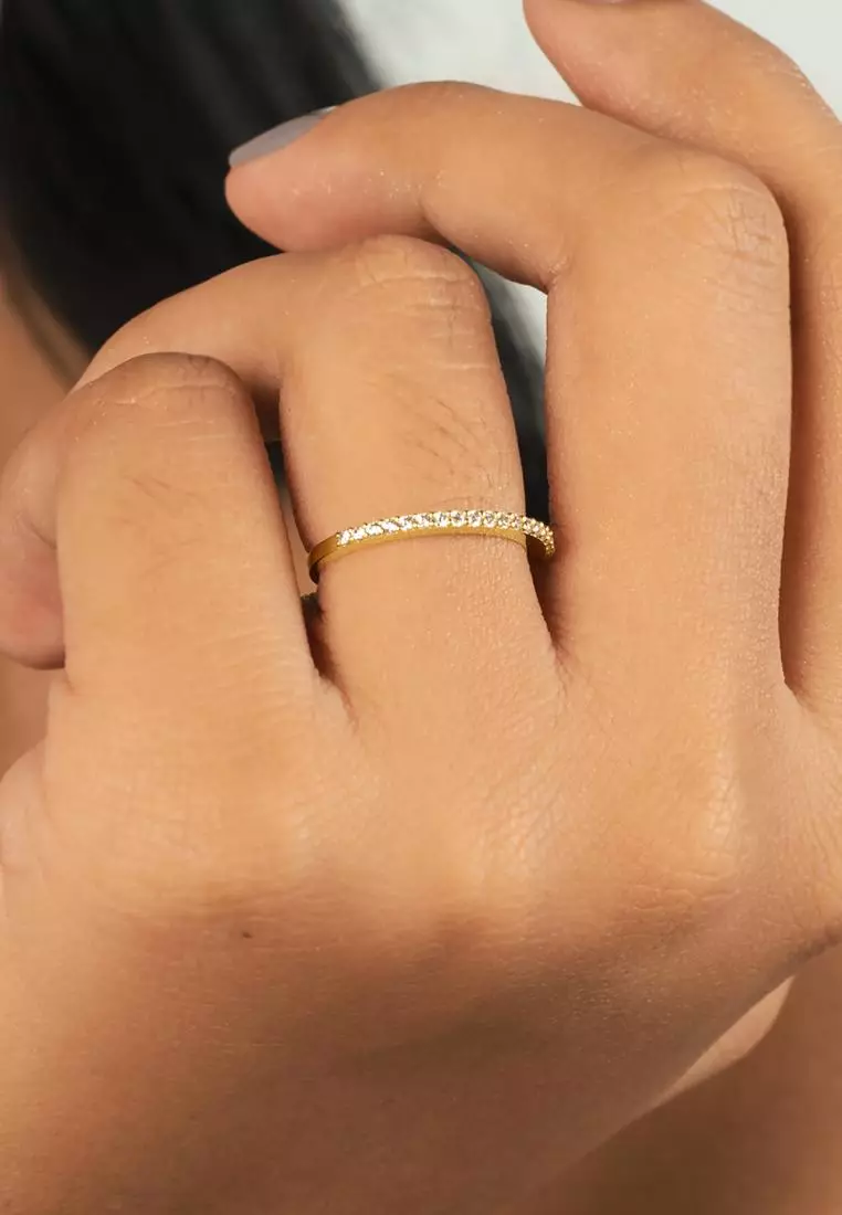 Half Eternity Band 14k Gold