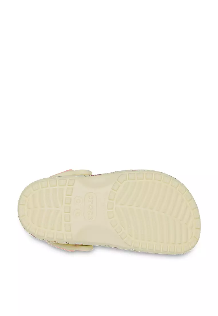Crocs Toddlers Classic Unicorn Graphic Clog Yellow Light