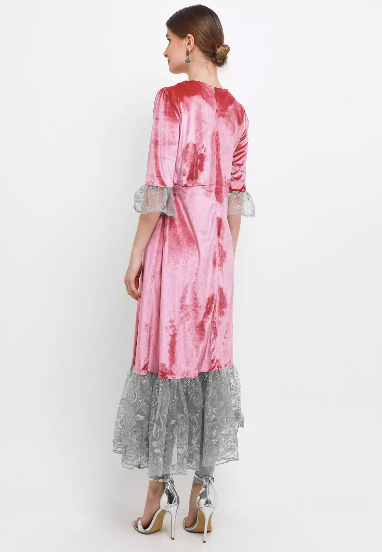 Chanira Festive Pixie Gamis-Dusty Pink