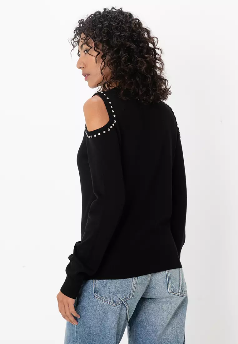 Gila O-Neck Bling Top