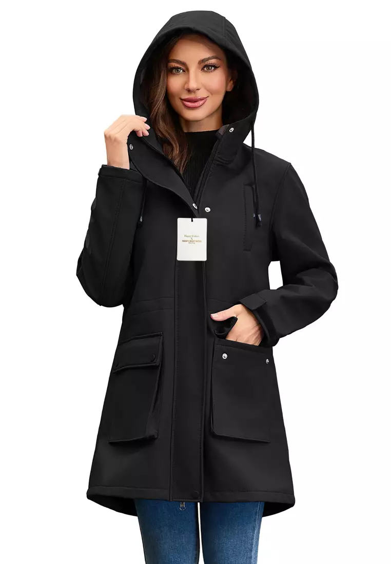 Waterproof Hood Trench Coat AD-M25F598