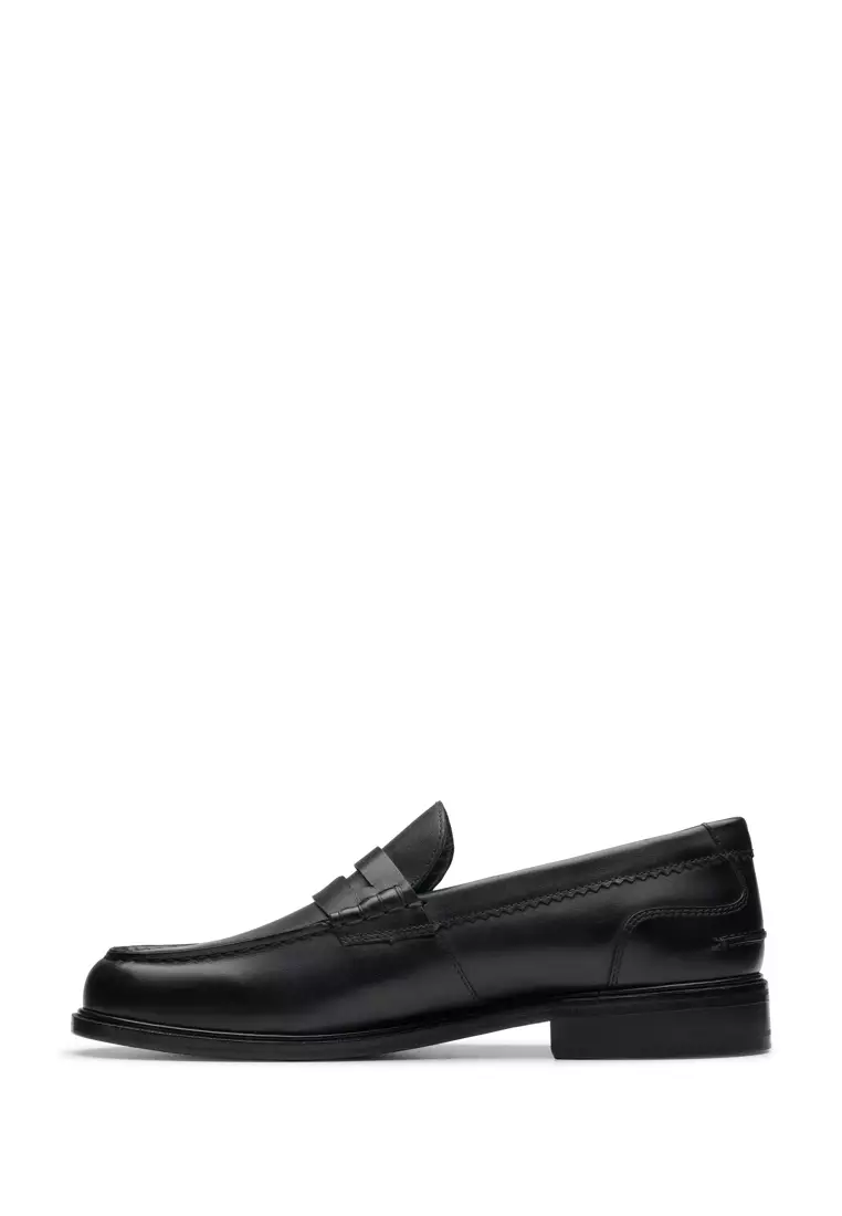 Mens Craft James Lo Loafers - Black Leather
