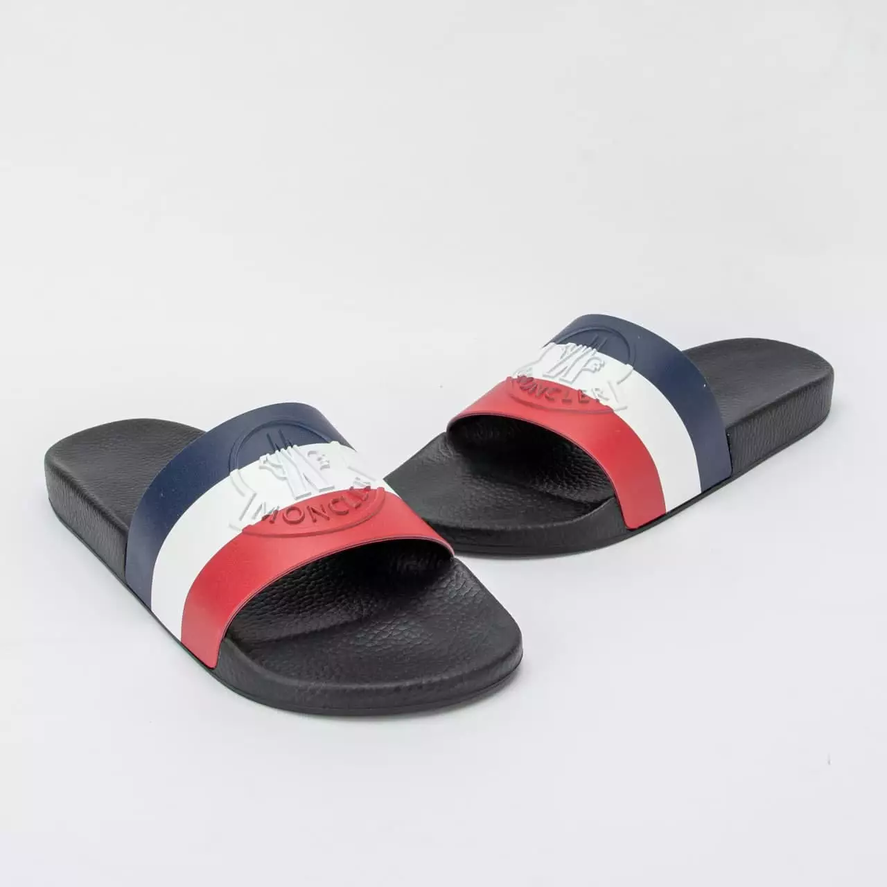 Basile French Flag Sandal Slide Black Men