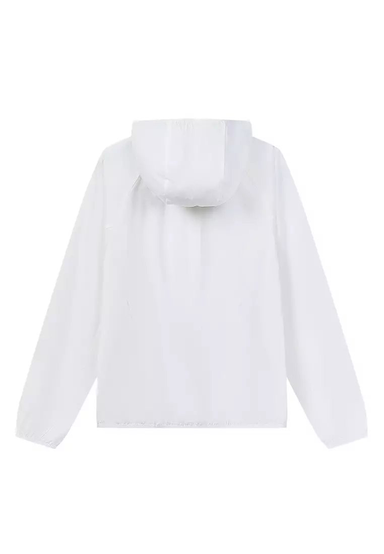 WOMEN'S K-SWISS LOGO STAND COLLAR HOODED JACKET