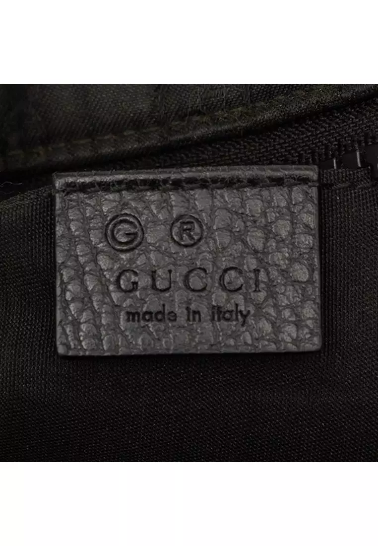 Pre-Loved Gucci Gg Nylon Web Belt Bag