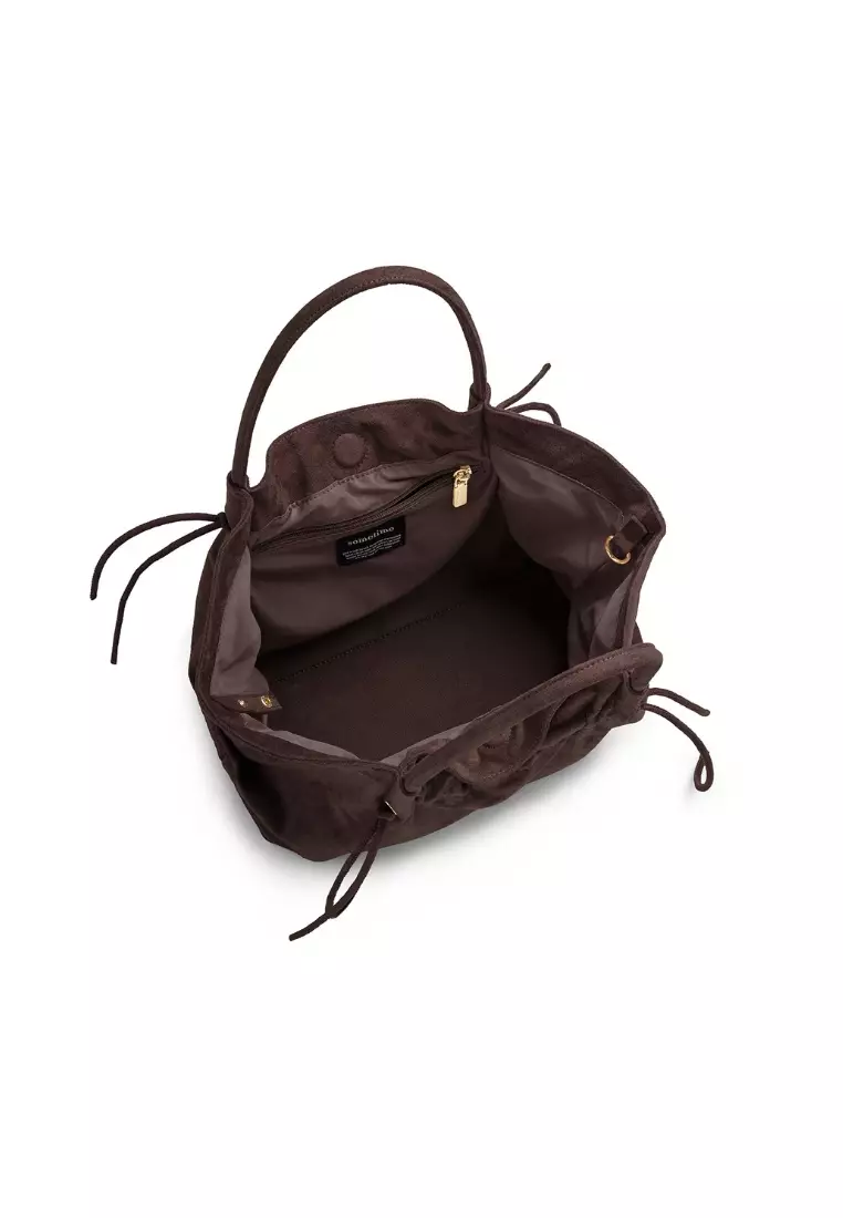 Mandu Mini Bag Suede - Espresso