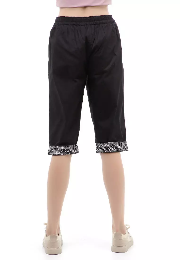 Madoc Short Pants Celana Pendek Kasual Wanita Model Stik Balik Comportable Material Cotton ORIGINAL - Black