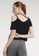 FITWEAR black FITWEAR - SABRINA CROPTOPS S/S - BLACK C5834AA0E41A74GS_3