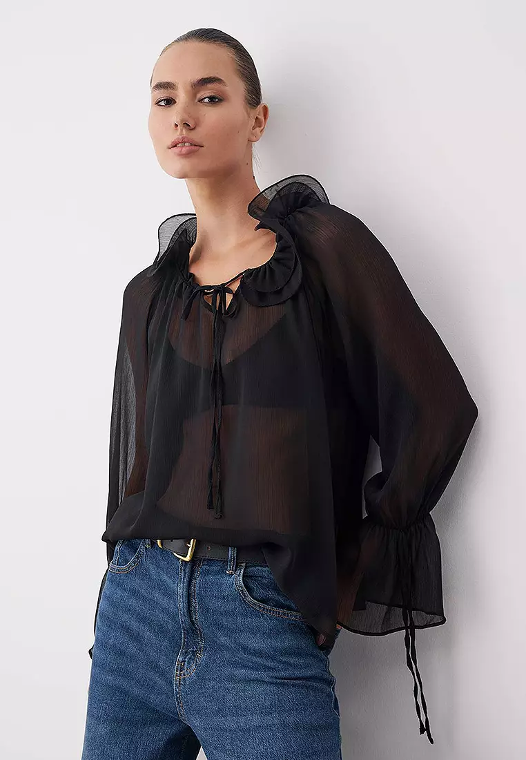 Ruffle Boho Blouse