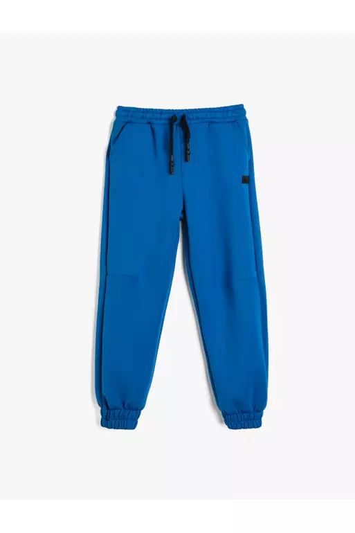Jogger Sweatpants with Pocket Detail and Waist Tie
