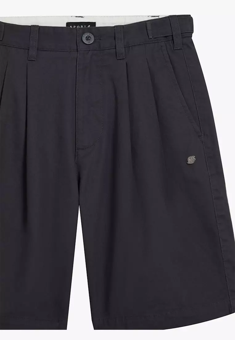 Men's Grey Cotton Chino Shorts