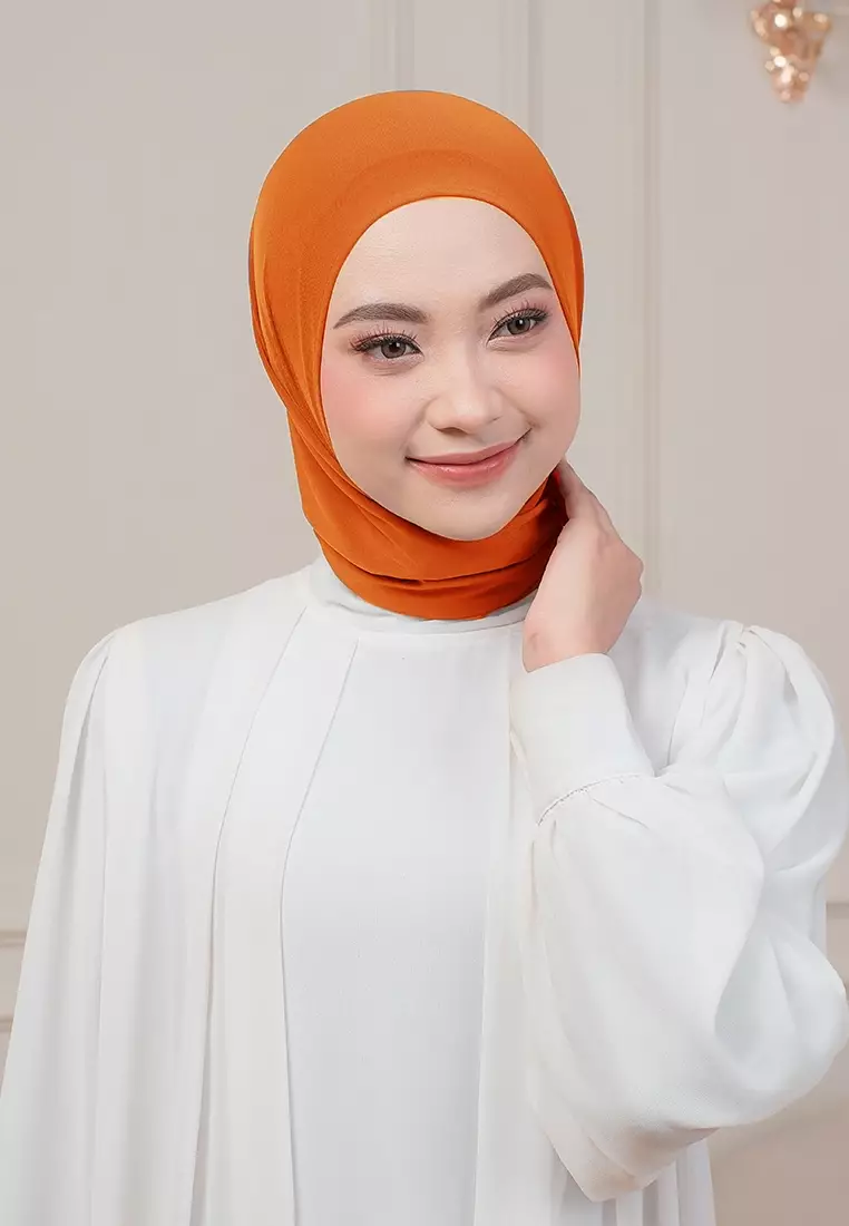 HIJAB INSTAN QIARA - ORANGE