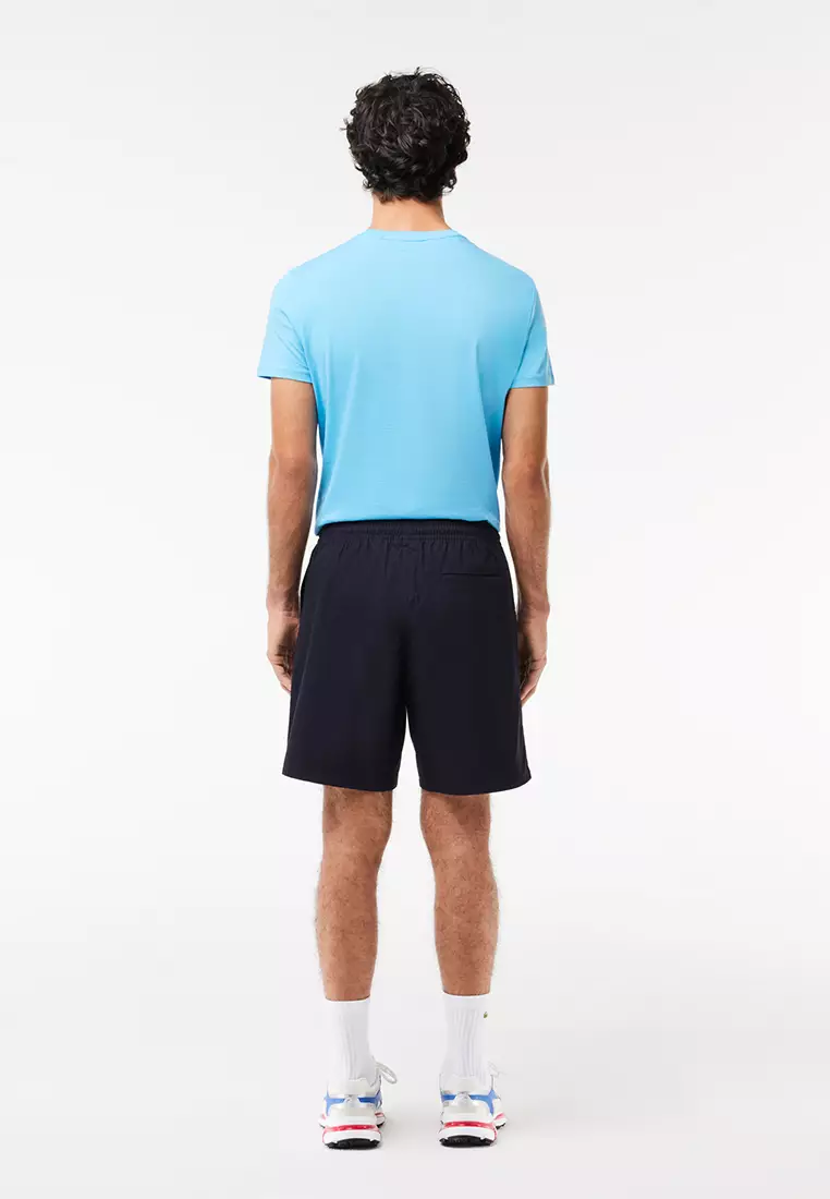 Relaxed Fit Cotton Poplin Elasticated Shorts