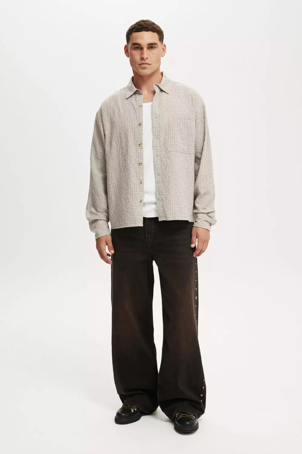 COTTON ON - ATASAN - HUDSON LONG SLEEVE SHIRT