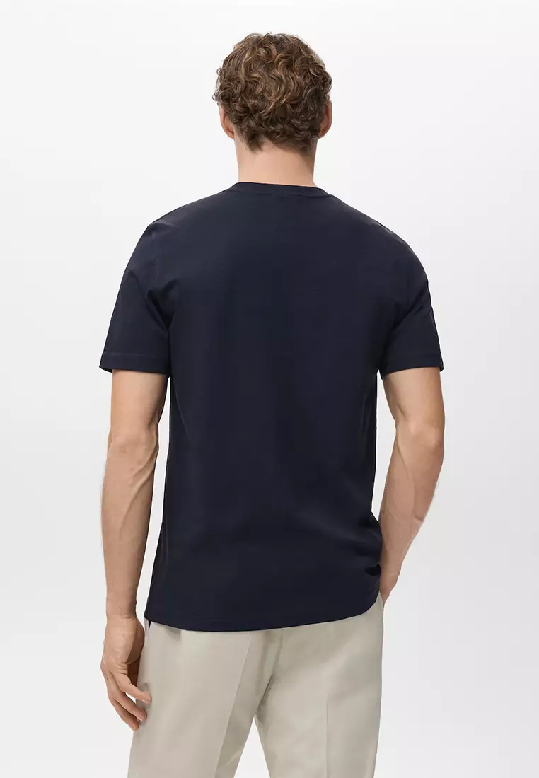 100% Cotton Slim-Fit V-Neck T-Shirt
