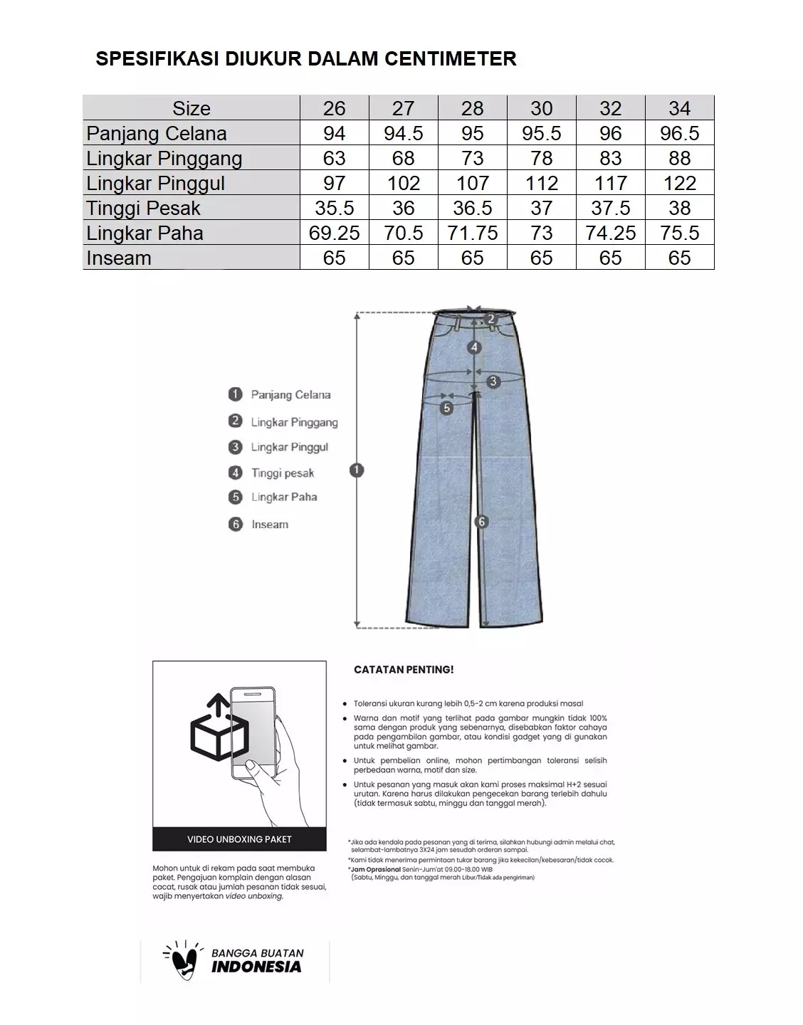 MINIMAL - Barrel Cropped Denim Pants - Blue Light Warna Blue_Light