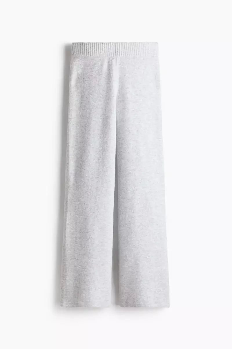 Fine-knit trousers