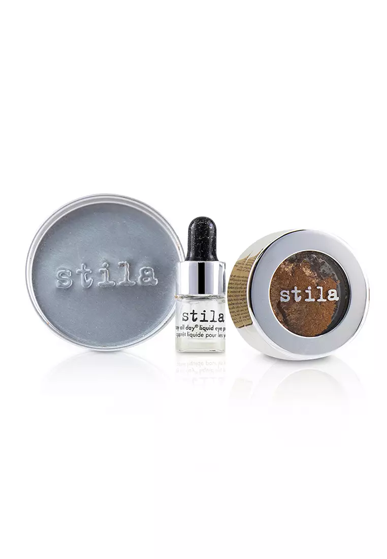 STILA - Magnificent Metals Foil Finish Eye Shadow With Mini Stay All Day Liquid Eye Primer - Comex Copper 2pcs