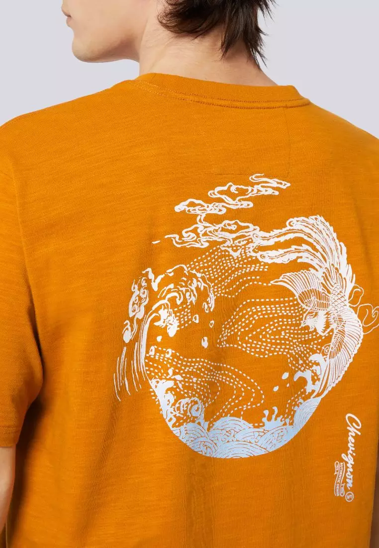 男裝V57日本浮世繪針織T恤