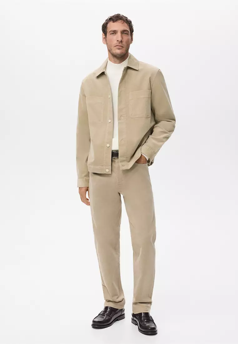 Corduroy Regular-Fit Trousers