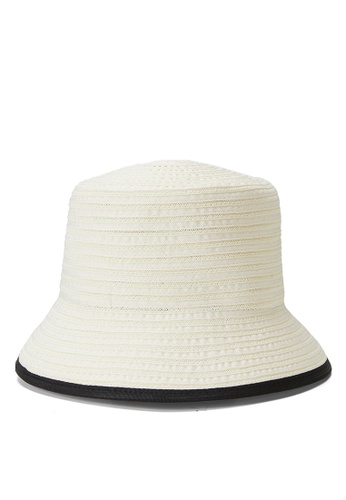 Urban Revivo white Contrast Trim Bucket Hat 644ABAC3D54E4FGS_1