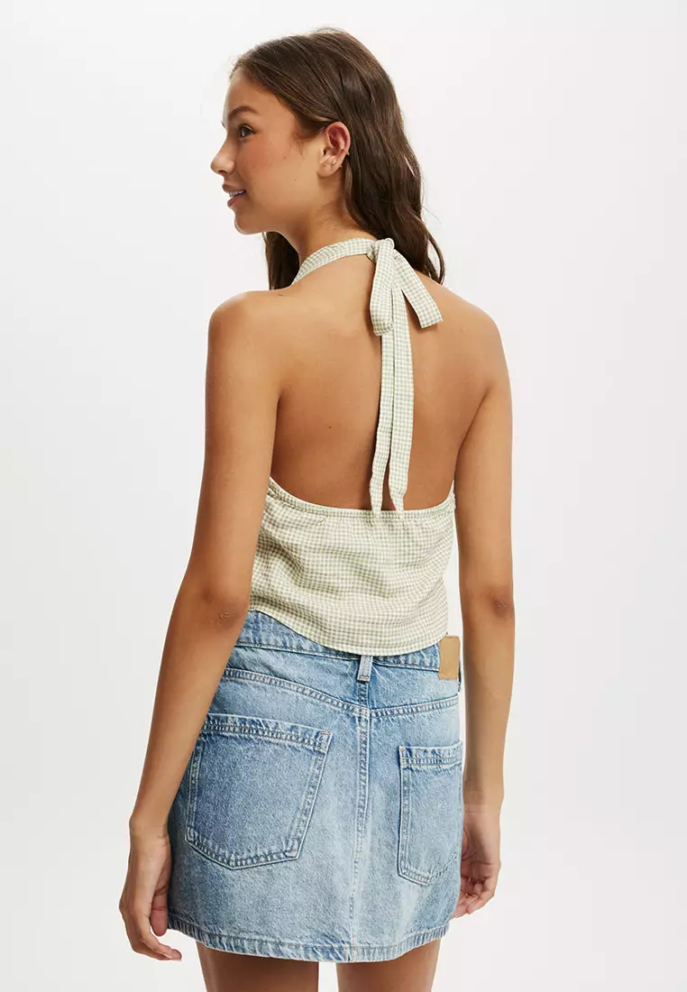 Chantal Cotton Halter Top
