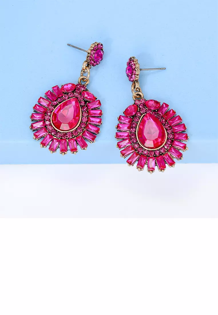 Red earrings best sale for prom