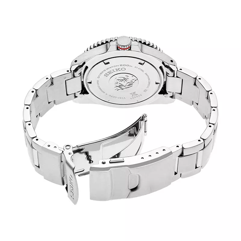 Jam Tangan Pria Seiko Prospex SNE589P1 Solar Divers 200M Black Dial Stainless Steel Strap