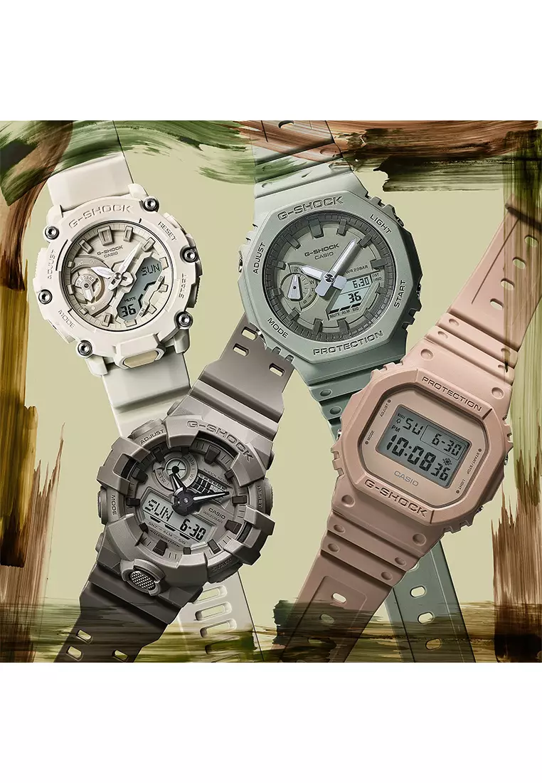 Casio G-Shock DW-5600NC-5D Jam Tangan Digital Pria - Brown Resin Strap