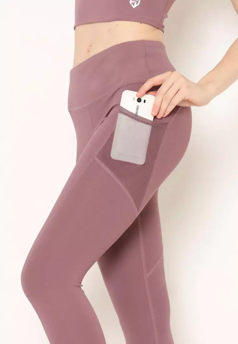 FITWEAR - ROSE SPORT LEGGING POCKET PJ MEDIUM WAIST - LAVENDER