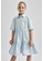 DeFacto blue Short Sleeve Cotton Dress B87CDKAD89278FGS_3