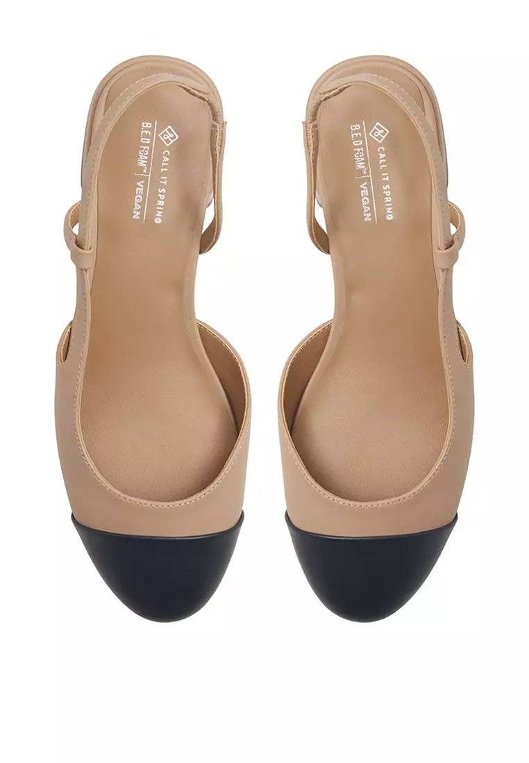 Call It Spring ブロックヒール Sofiia スリングバックパンプス Call It Spring☆ ブロックヒール・スリングバックパンプス