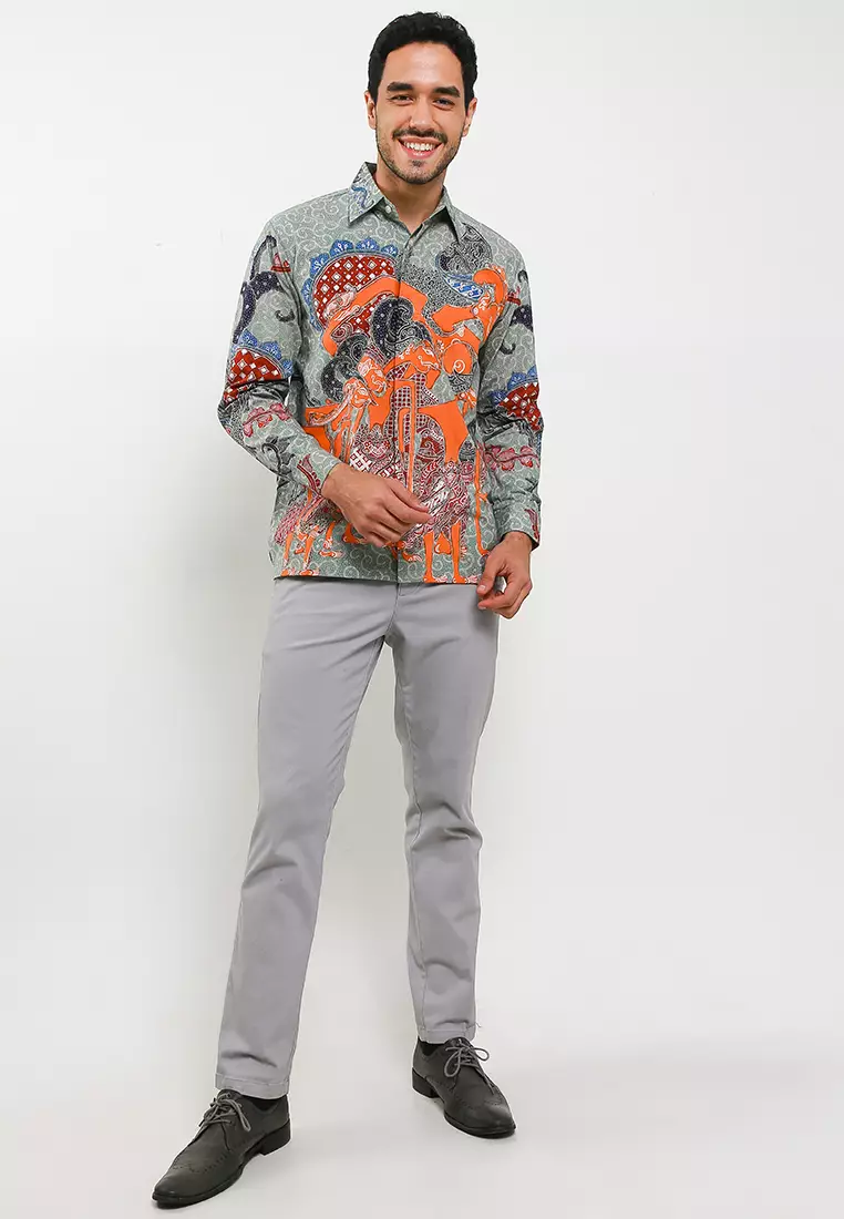 Pandawa Lima Kemeja Batik Tulis Premium Casual Modern Lengan Panjang